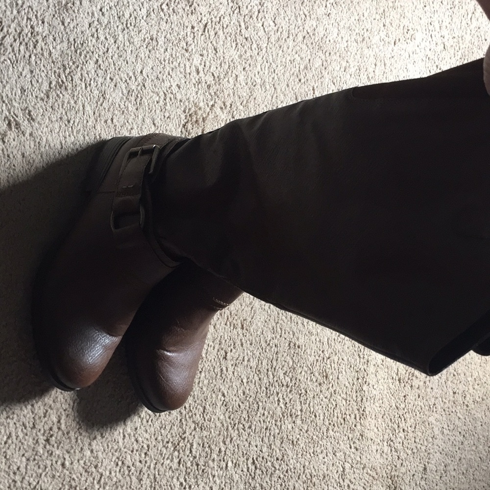 Tall brown boots